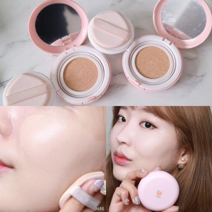 Phấn nước SKINFOOD PEACH COTTON BLUR CUSHION SPF50+PA+++ | BigBuy360 - bigbuy360.vn