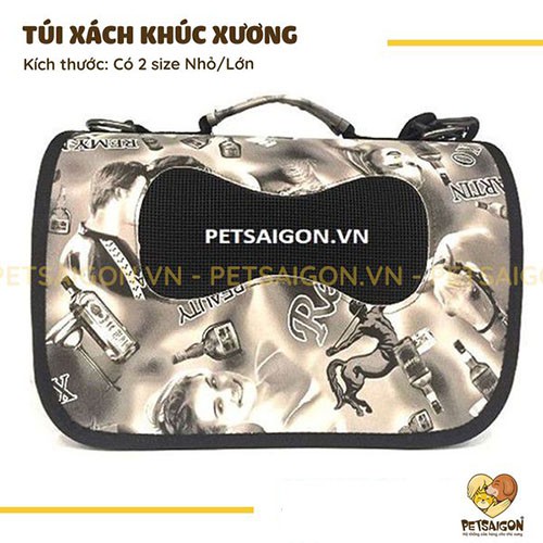 TÚI XÁCH KHÚC XƯƠNG CHO THÚ CƯNG ( MÀU NGẪU NHIÊN )