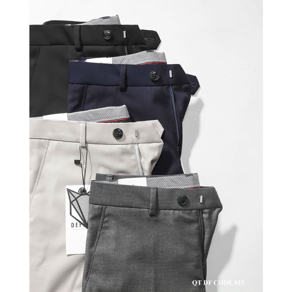 Quần âu nam, quần tây nam Hàn Quốc co dãn vải chống nhăn không bai, xù (45-75kg)