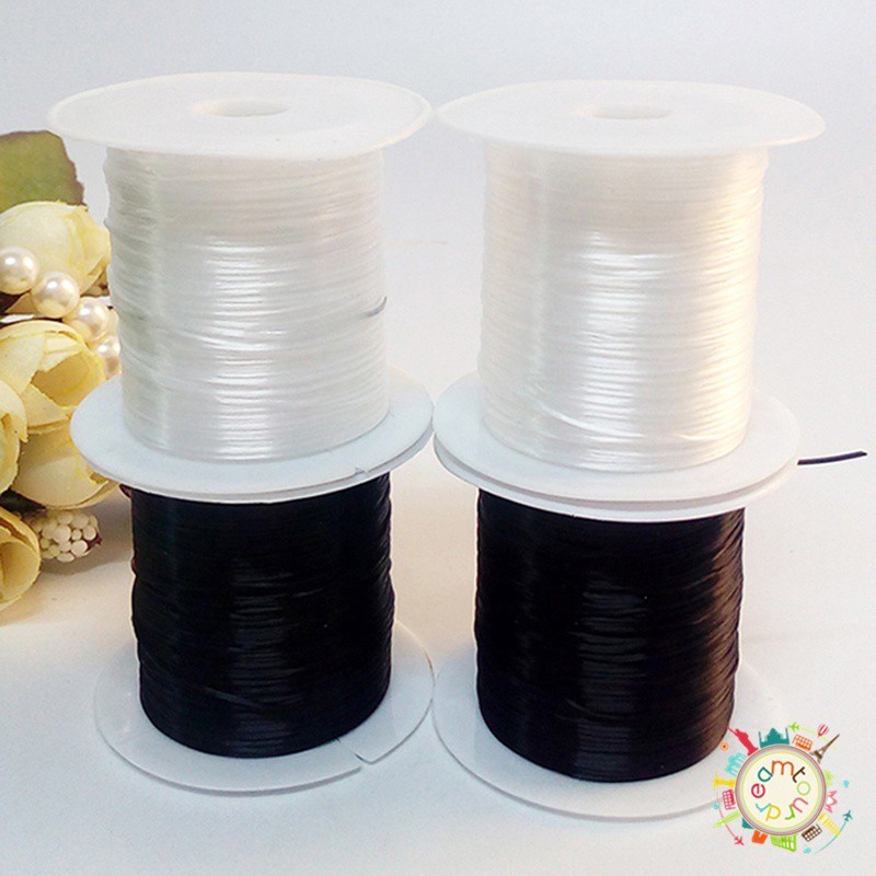 Cuộn dây cước co giãn dùng làm vòng tay chuỗi hạt j4r6 mới