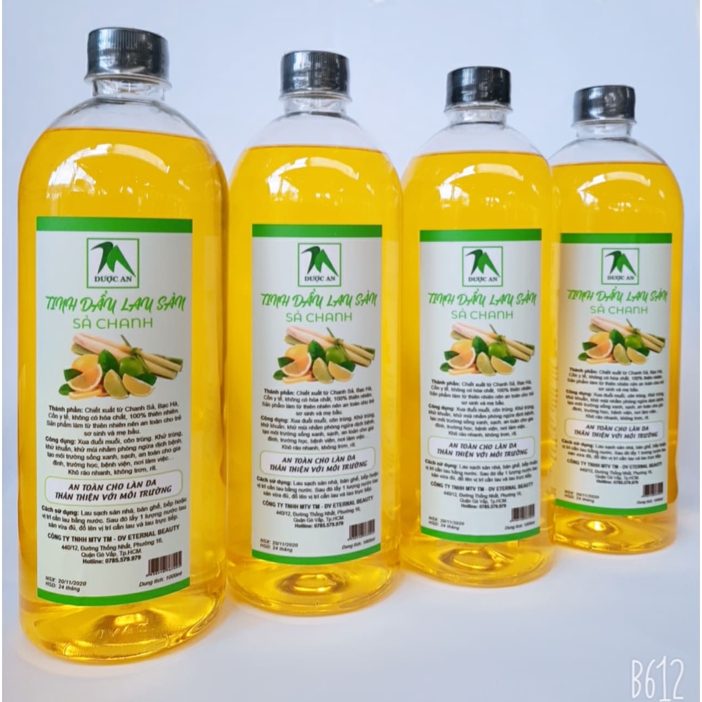 500ml Tinh Dầu Sả Chanh Nhà Nấu - Lau Sàn Đuổi Muỗi, Côn Trùng