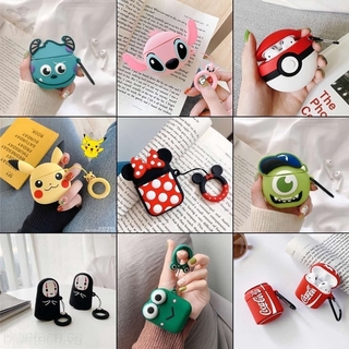 Vỏ Đựng Bảo Vệ Hộp Sạc Tai Nghe Airpods 1 / 2 Bằng Silicone