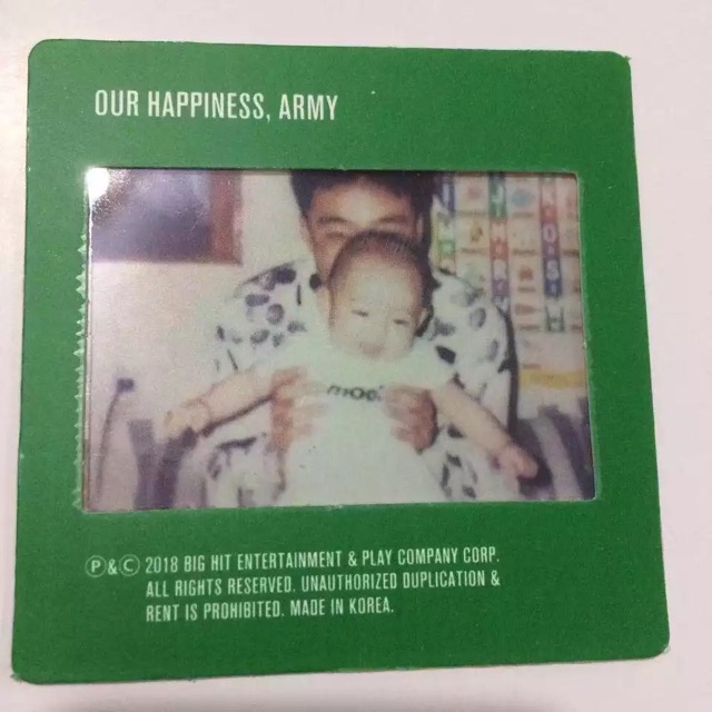 Card trong BTS photo baby trong Season greeting's