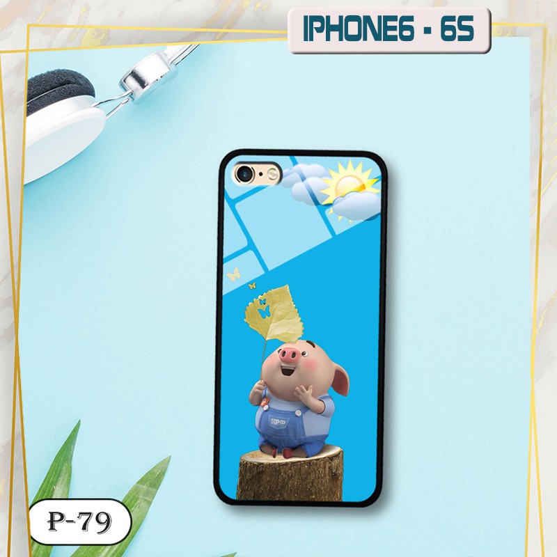 Ốp lưng kính 3D iPhone 6/ 6s-cute