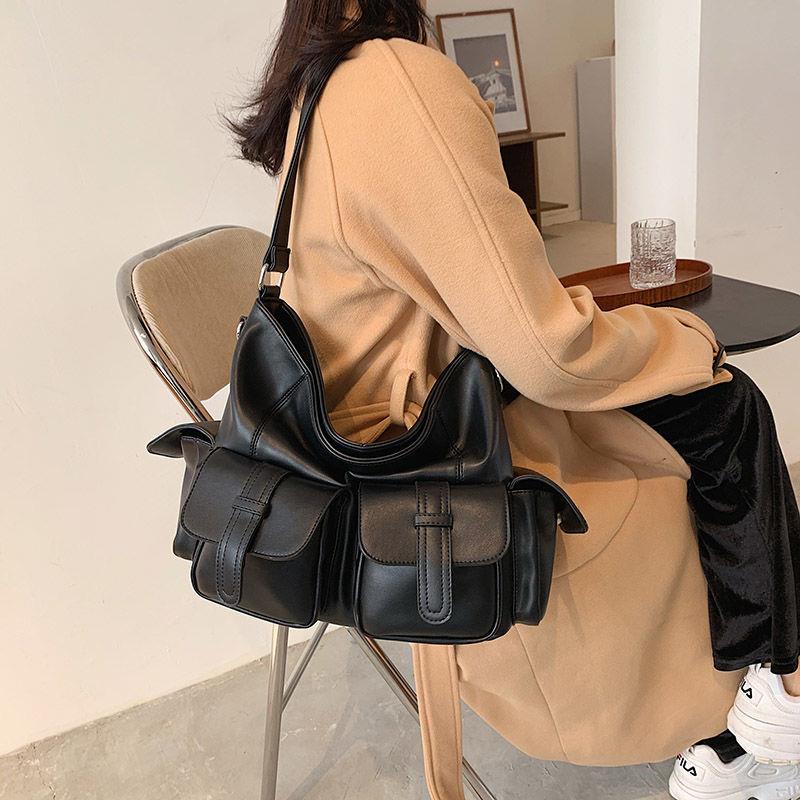 Túi Vải Tote Đeo Chéo Vai Sức Chứa Lớn Mẫu Mới 2022 Chống Nước Thời Trang Thu Đông Cho Nữ