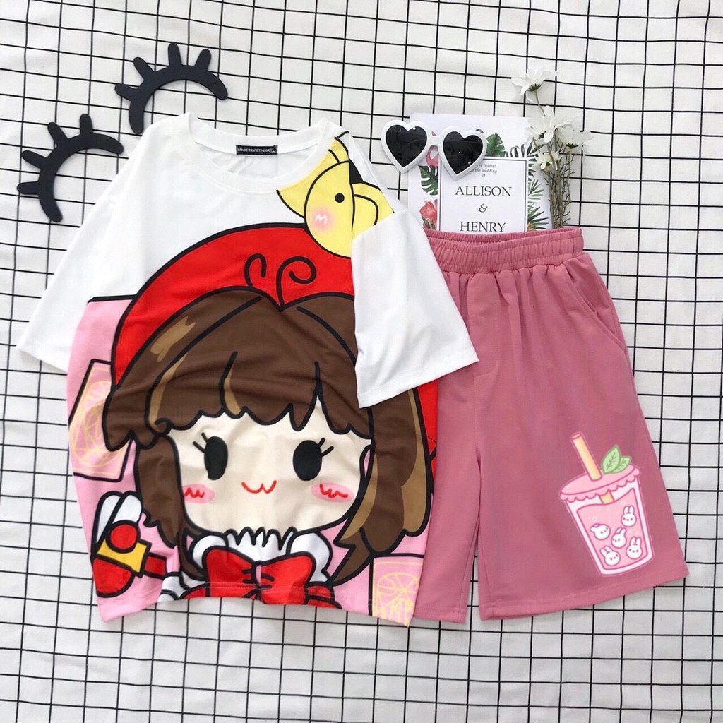 Set đồ bộ hoạt hình ❤️ Bộ mặc nhà Cartoon SAILO MOON form rộng Freesize Molly Fashion