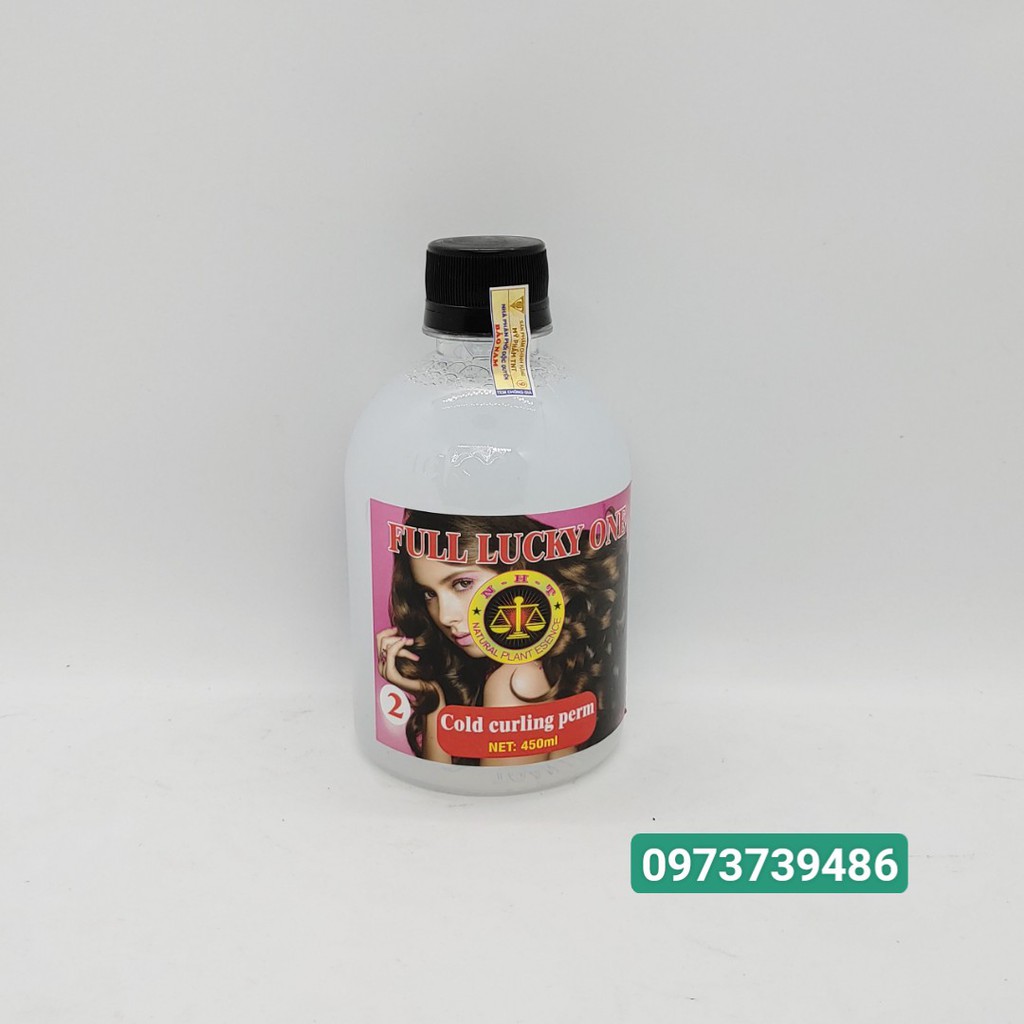 [ Hàng Chuẩn Đẹp] Cặp Thuốc Uốn Lạnh Full Lucky One ( Chai 450ML *2 )