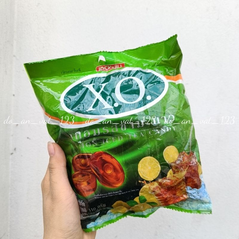 Kẹo ngậm XO trà xanh vị chanh Thái Lan gói 110g
