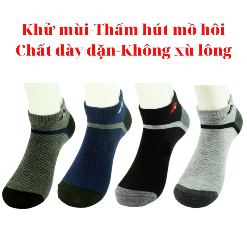 Bộ 10 đôi tất nam cổ ngắn Trịnh Trung - vớ nam - P05-10