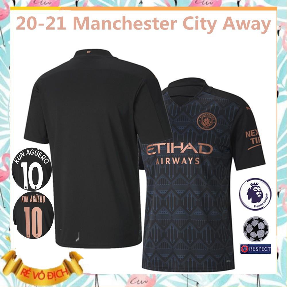 [Sales Sốc] Bộ quần áo bóng đá clb Manchester City sân khách mùa 2020-2021,bộ thể thao hàng thái lan cao cấp