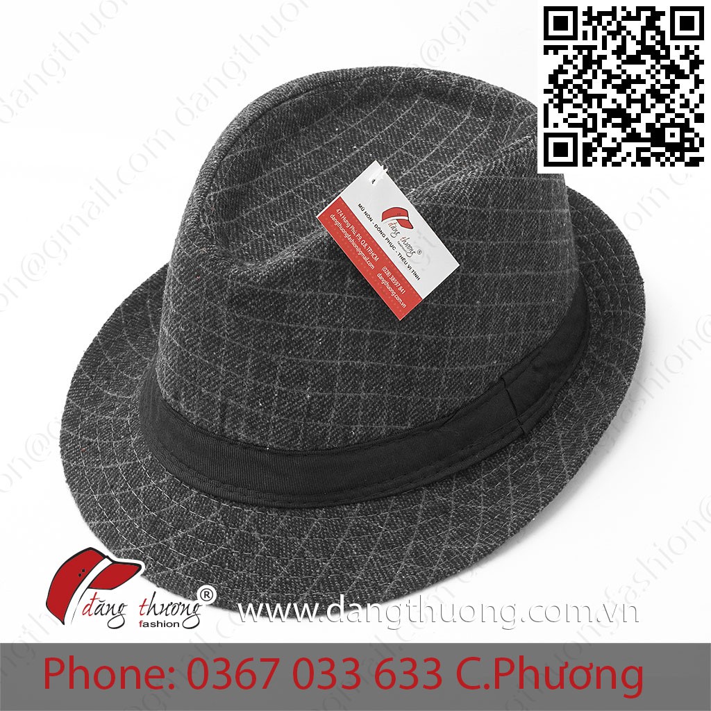 [HÀNG CÓ SẴN] [SHIP HỎA TỐC] Mũ nón phớt fedora nỉ dạ caro nhiều màu