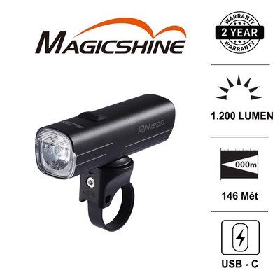 Đèn xe đạp MAGICSHINE RN 1200 sáng 1200lm chiếu xa 146m sạc USB-C pin 4000mAh