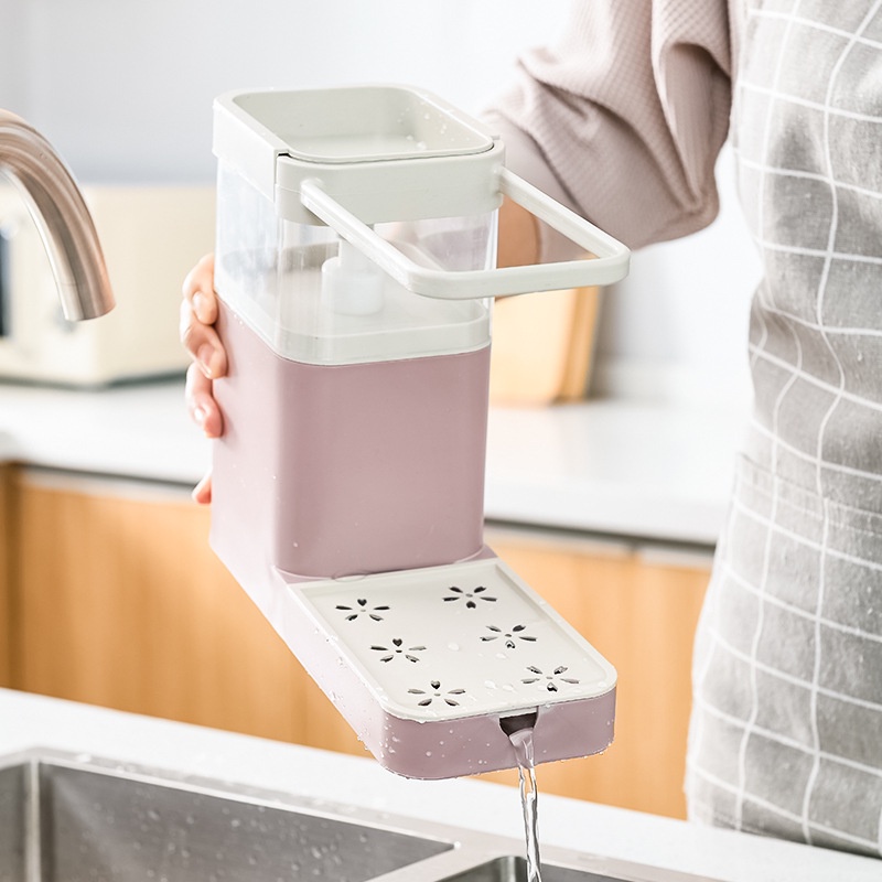 Hộp đựng nước rửa chén có giá treo tiện lợi