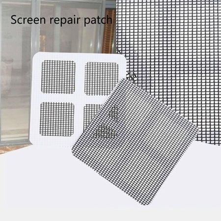 6Pc / gói Bền chống côn trùng Ruồi bọ Cửa sổ Màn hình chống muỗi Miếng dán sửa chữa băng dán, Công cụ sửa chữa băng keo tự dán Công cụ sửa chữa cửa sổ