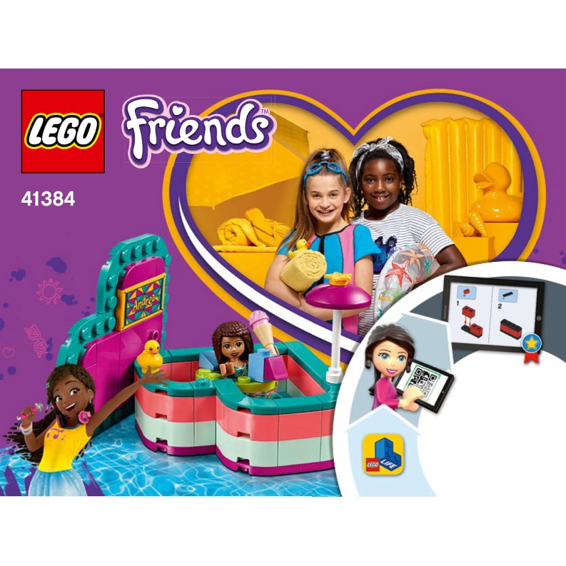 Lego Friends 41384 -  Andrea's Summer Heart Box - Bộ xếp hình Lego Hộp trái tim mùa hè của Andrea