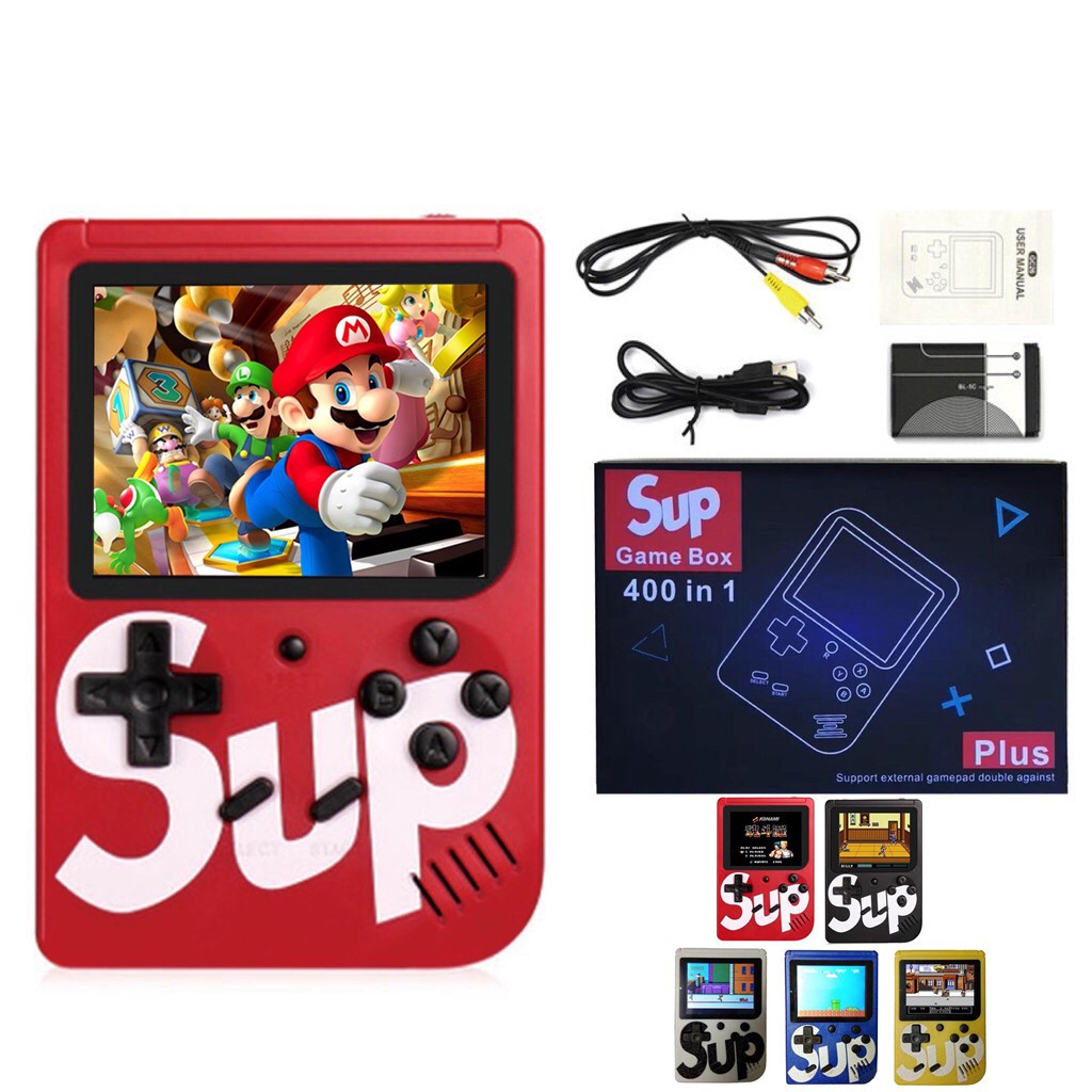 Máy điện tử cầm tay Game SUP 3.0inch kiểu cổ điển có tích hợp 400 Game In 1 Retro trò chơi | BigBuy360 - bigbuy360.vn