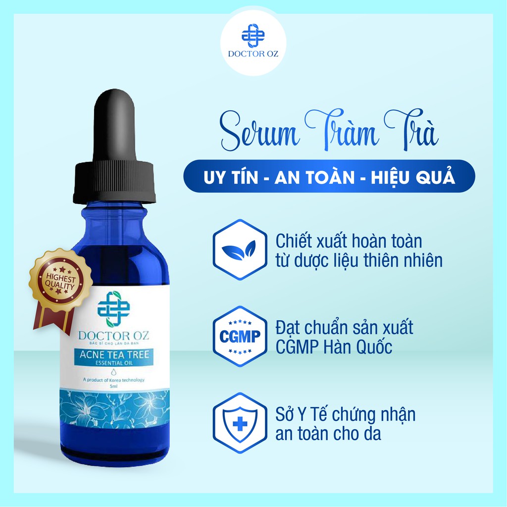 Tinh Chất Serum Hỗ Trợ Làm Giảm Mụn Chiết Xuất Tràm Trà Doctor Oz 5ml