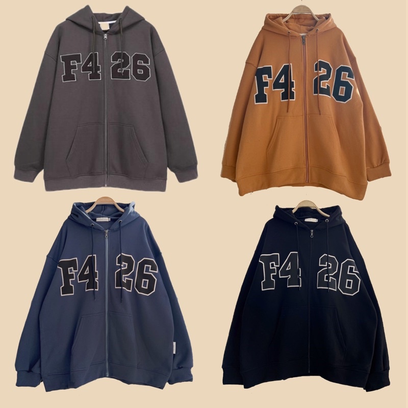 Áo Khoác Nỉ Bông Hoodie Zip F426 Unisex Nam/Nữ  ZZ_Ulzzang