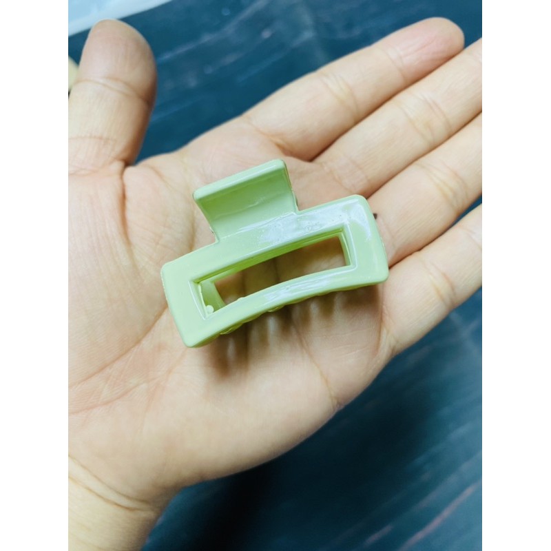 Kẹp tóc vuông nhựa màu size mini
