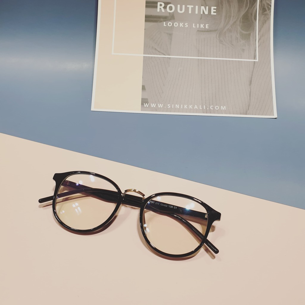 Gọng Kính Cận Mắt Tròn GD209 - Gọng Kính Cận Nhựa Dẻo