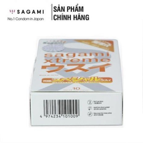 Bao cao su Sagami Superthin (Hộp 10 chiếc),Nhật Bản, Siêu mỏng vô hình