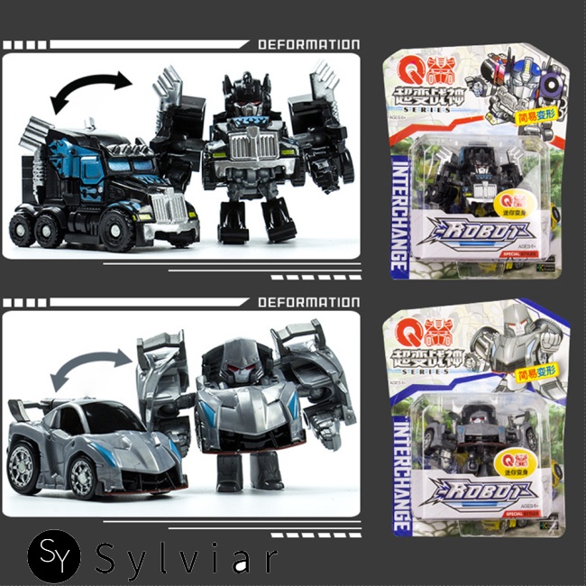 Đồ Chơi Robot Xe Hơi Biến Hình Mini Dễ Thương Cho Bé