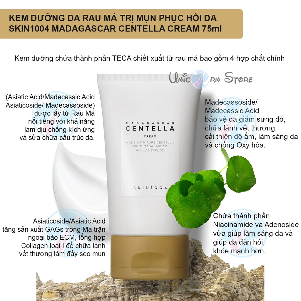  Kem Dưỡng Da Rau Má Ngừa Mụn Phục Hồi Da Skin1004 Madagascar Centella Cream 75ml | BigBuy360 - bigbuy360.vn