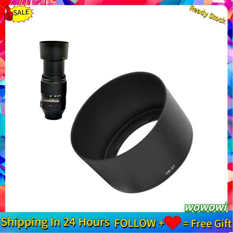 NIKON Loa Che Nắng Hb-57 Cao Cấp Cho Ống Kính Nikon Af-S 55-300mm F4.5-5.6G Ed Vr