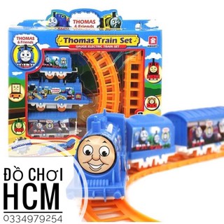 [NHIỀU MẪU] Hộp đồ chơi đường ray xe lửa tàu hỏa Thomas, Police train, Chó cứu hộ, Spider man cho bé thích ô tô mô hình