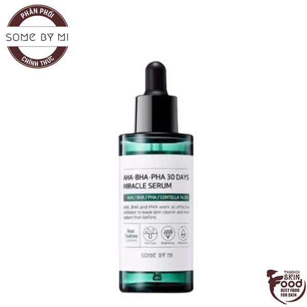 Tinh chất hỗ trợ giảm mụn, làm dịu, phục hồi da 30 ngày Hàn Quốc Some By Mi AHA-BHA-PHA, B5 30 Days Miracle Serum 50ml