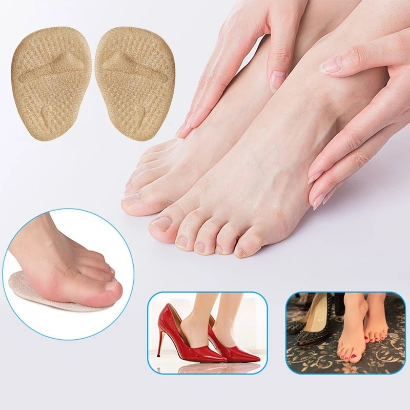 1 Cặp Đệm Lót Bàn Chân Mềm Mại Thoáng Khí Giảm Đau Cho Nữ