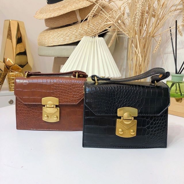 Túi đeo chéo da vân Korea |Wjn Kul Store|