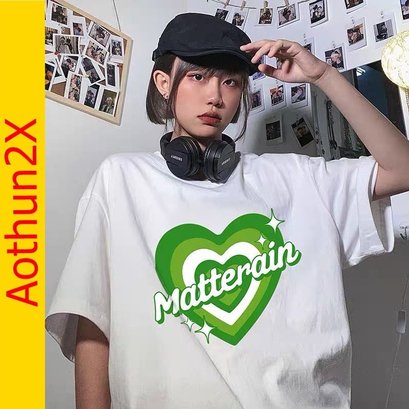 Áo thun phông nữ tay lỡ form rộng cổ tròn AT511