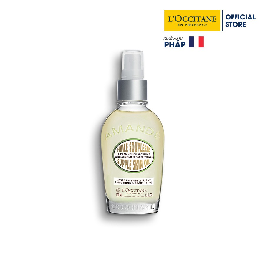 Dầu Chống Rạn Da Hạnh Nhân L'Occitane Almond Supple Skin Oil 100ml