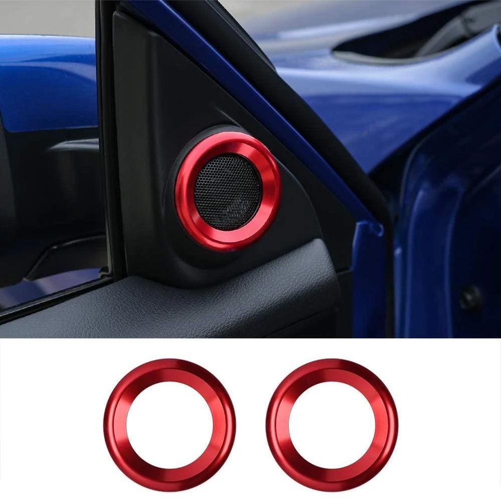 Set 5 Vòng Trang Trí Núm Điều Khiển Âm Lượng Bằng Hợp Kim Nhôm Ba Màu Không Phai Cho Honda 10th generation Civic