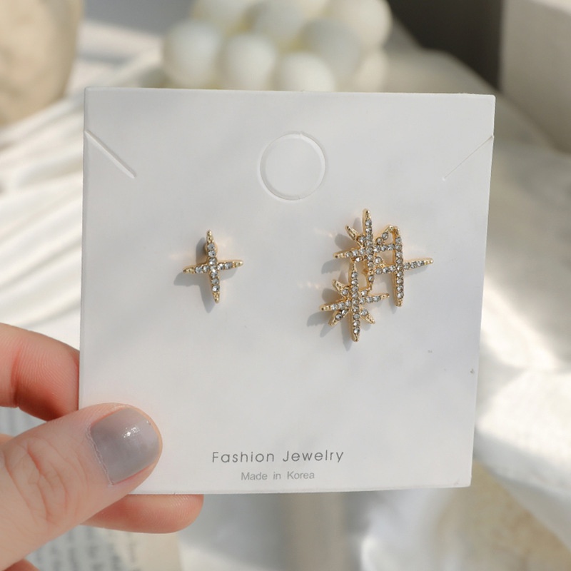 Bông Tai Hình Ngôi Sao Đính Đá Xinh Xắn Thời Trang Dành Cho Nữ