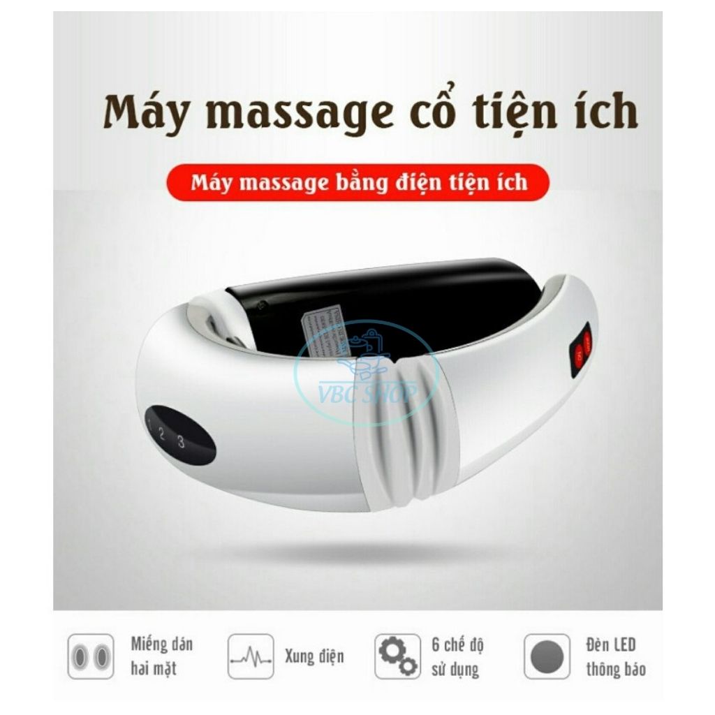 Máy Massager Cổ Vai Gáy Tiện Lợi, Máy Massage Cổ Vai Gáy 3D Máy trị liệu rung thư giãn đầu cổ văn phòng tiện lợi