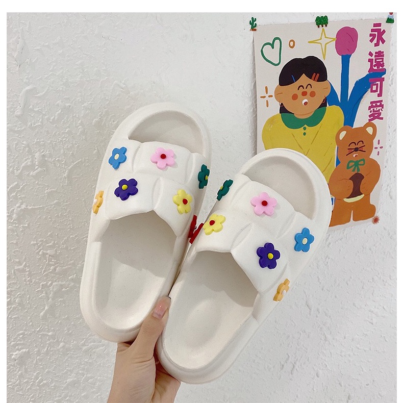 Dép đúc quai ngang đế cao 4cm, Mẫu bánh mì nữ dáng hàn chất liệu eva siêu êm MSP703