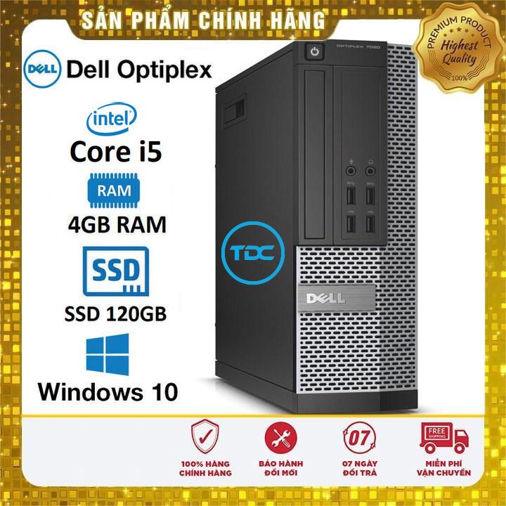 Máy tính đồng bộ Dell Optiplex  SFF Core i5 4460 Ram 4Gb Ổ cứng SSD 120Gb. Quà tặng. Hàng Nhập Khẩu.Bảo hành 2 năm | WebRaoVat - webraovat.net.vn