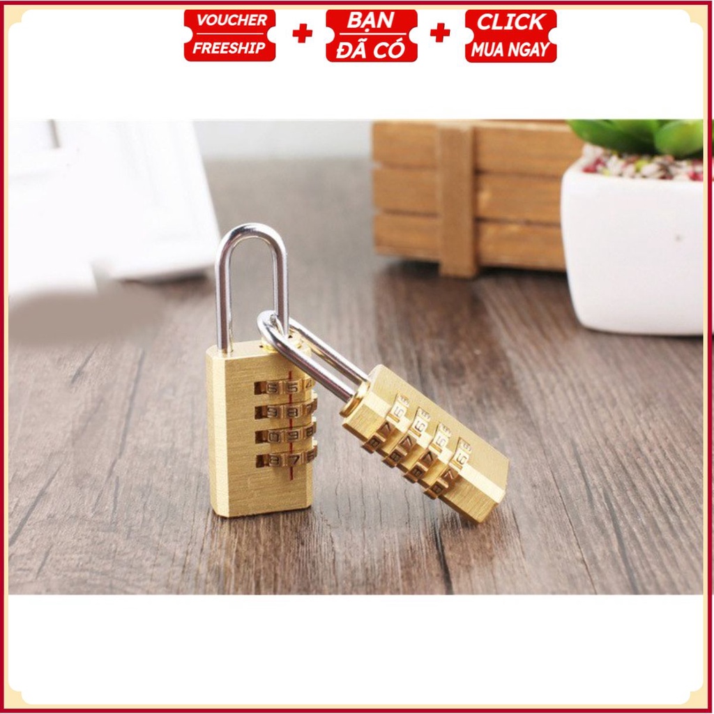 Khóa 4 Mã Số Vali Vàng Cao Cấp