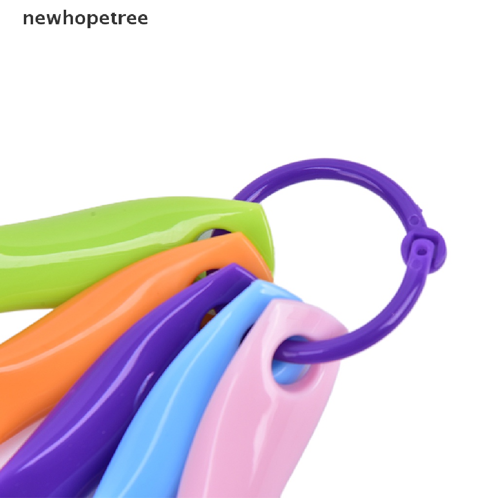 Bộ 5 Muỗng Đo Lường Làm Bánh Bằng Nhựa Nhiều Màu Sắc