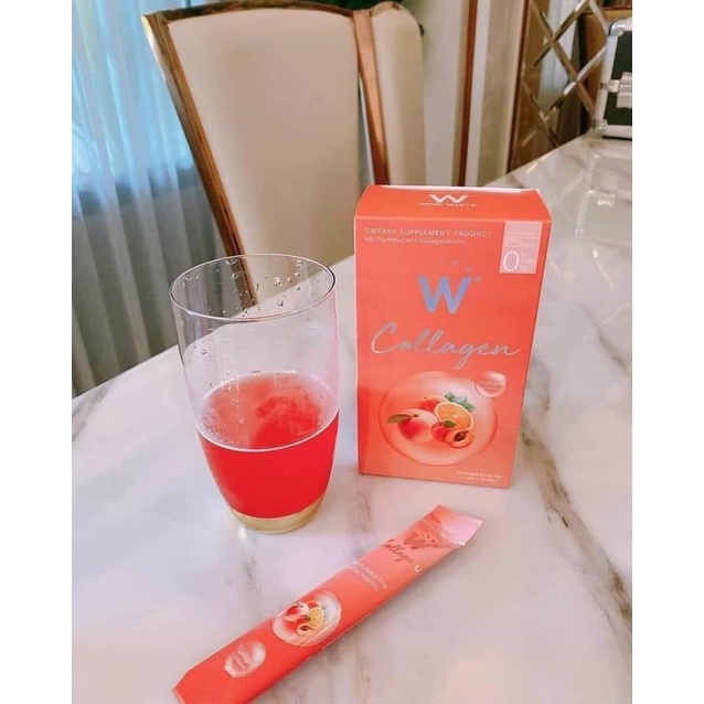 Bột uống trái cây W collagen thái lan