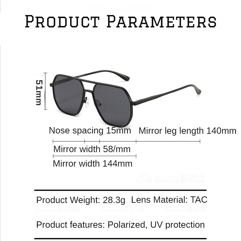 Kính Mát Phân Cực Chống Tia Phân Cực Gọng Nhôm Thay Đổi Màu Sắc Thời Trang Cho Nam