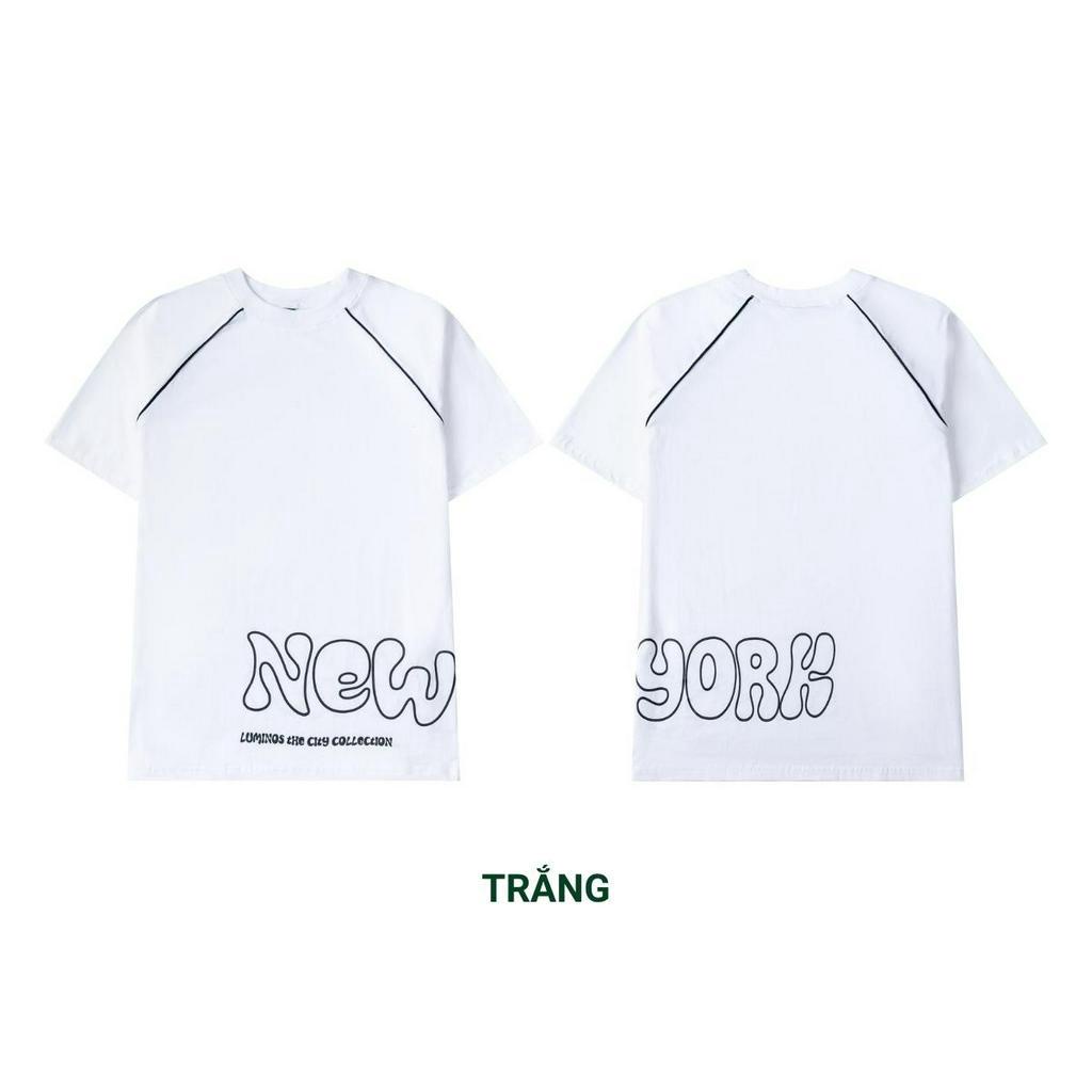Áo Phông Oversize New York - Áo Thun Dáng Rộng Vải 100% Cotton 230gsm Siêu Mịn Unisex - Brand Luminos