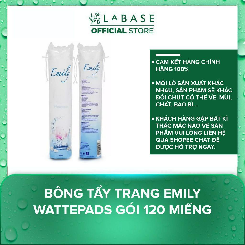 Bông tẩy trang Emily Wattepads Gói 120 miếng