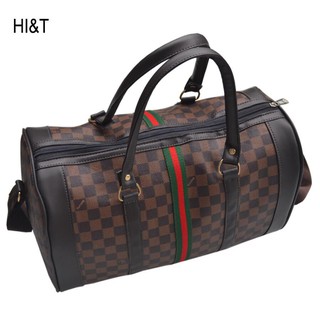 [ ẢNH CHỤP THẬT - FREE SHIP ] Túi trống du lịch Lv kẻ ô cao cấp