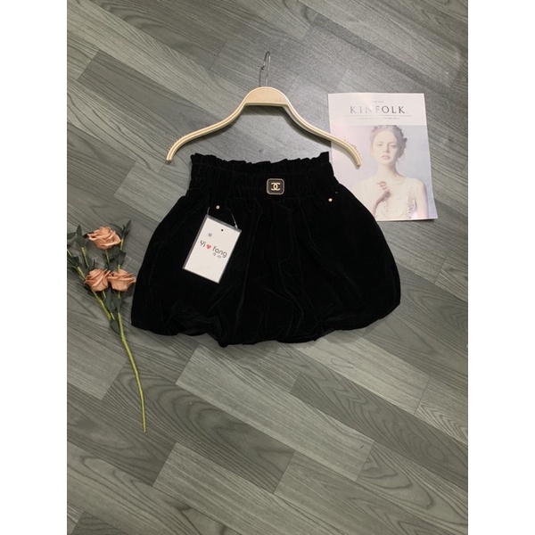 Quần nhung phồng tang chà neo 2 màu siêu xinh