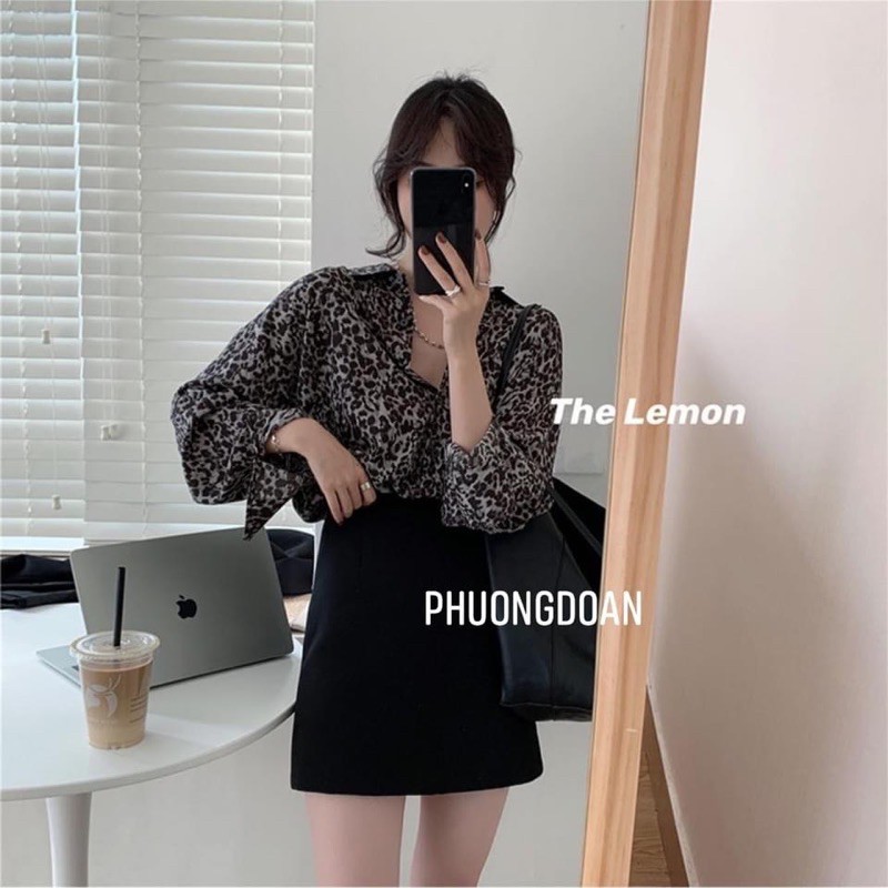 Áo sơ mi hoạ tiết da beo - LIYECLOTHES | BigBuy360 - bigbuy360.vn