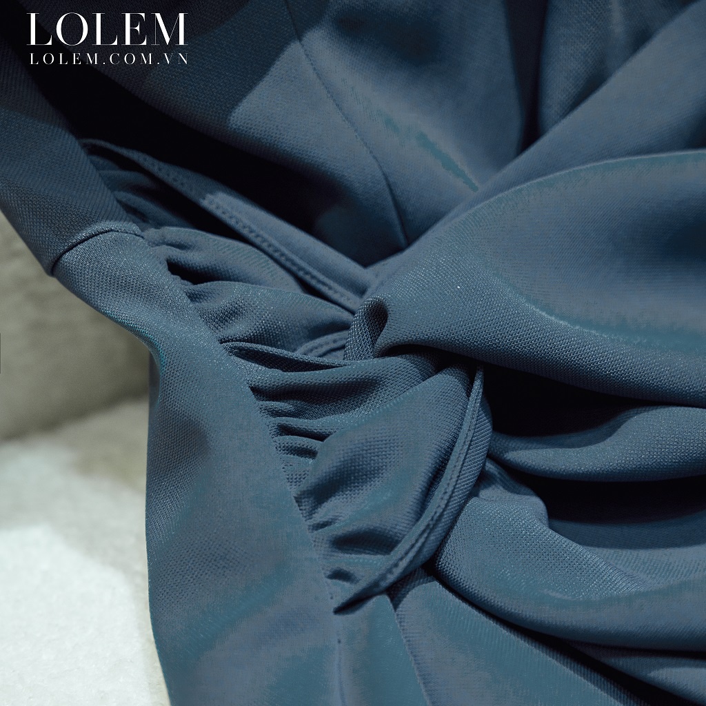 Đầm body sexy LOLEM Clothing cổ vuông, đầm nữ dáng ôm tay lỡ trơn thắt eo xinh phong cách nhẹ nhàng - Do172