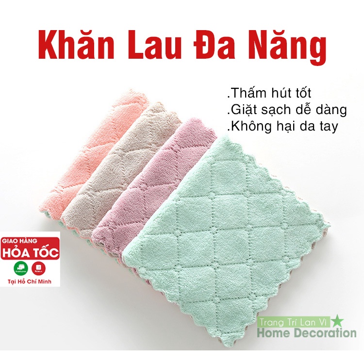 Khăn lau đồ dùng đa năng siêu thấm, mềm mịn kháng khuẩn dễ giặt sạch phơi nhanh khô